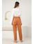 Keten Havuç Pantolon Papaya 8