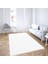 Delüx 9228 Beyaz Yumuşak Dokulu Halı Salon Mutfak Kesme Yolluk Makine Halısı 5