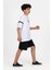 7-14 Yaş Şortlu Real Oversize Erkek Çocuk Takım-Beyaz 3