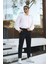 Erkek Dar Kesim Slim Fit Esnek Okul Pantolonu 4