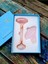 Sertifikalı Pembe Kuvars Masaj Taşı Roller ve Pembe Kuvars Taşı Gua Sha (Kalp Tasarımlı) Set 5