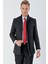 Siyah Kaşe Hakim Yaka Desenli Yırtmaçlı Astarlı Slim Fit Dar Kesim Klasik Kaban 1008235151 3