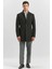 Siyah Kaşe Hakim Yaka Düz Yırtmaçsız Iç Yarım Kapitoneli Tam Astar Slim Fit Classic Kaban 1008235271 4