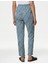 Yüksek Bel Desenli Tapered Fit Pantolon 3