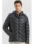 Koyu Lacivert Dolumlu Çıkarılabilir Kapüşonlu Astarlı Slim Fit Dar Kesim Casual Mont 1007245151 4