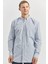 Koyu Lacivert Uzun Kol Ekose Desen Smart Classic Comfort Fit Gömlek 1004240253 1