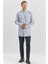 Koyu Lacivert Uzun Kol Ekose Desen Smart Classic Comfort Fit Gömlek 1004240253 4