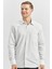 Koyu Lacivert Uzun Kol Kendinden Desenli Armürlü 041 Sert Yaka Classic Comfort Fit Gömlek 1004240266 1