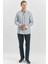 Koyu Mavi Kısalabilir Kollu Çizgili %100 Pamuk Casual Comfort Fit Gömlek 1004240246 4