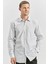Siyah Uzun Kol Kareli Desen Bez Ayağı 041 Sert Yaka Classic Comfort Fit Gömlek 1004240254 2
