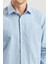 Mavi Uzun Kol Düz Bez Ayağı 041 Sert Yaka Classic Slim Fit Gömlek 1004240267 3