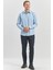 Mavi Uzun Kol Düz Bez Ayağı 041 Sert Yaka Classic Slim Fit Gömlek 1004240267 4