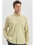 Açık Yeşil Uzun Kollu Gofreli Biyeli %100 Pamuk Casual Slim Fit Dar Kesim Gömlek 1004240247 1