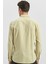 Açık Yeşil Uzun Kollu Gofreli Biyeli %100 Pamuk Casual Slim Fit Dar Kesim Gömlek 1004240247 5