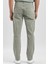 Su Yeşili Düz Gabardin Slim Fit Casual Pantolon 1003240319 5