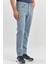 Koyu Turkuaz Düz Gabardin Slim Fit Casual Pantolon 1003240319 3