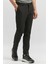 Siyah Düz Armürlü Slim Fit Casual Pantolon 1003240168 1