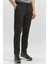 Siyah Düz Armürlü Slim Fit Casual Pantolon 1003240168 4