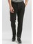 Siyah Düz Armürlü Slim Fit Casual Pantolon 1003240168 5