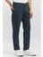 Koyu Lacivert Düz Gabardin Slim Fit Casual Pantolon 1003240319 2