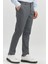 Koyu Antrasit Pamuklu Yandan Cepli Casual Slim Fit Chino Pantolon 1003240168 3