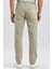 Koyu Bej Düz Gabardin Slim Fit Casual Pantolon 1003240319 5