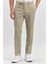 Bej Kendinden Desenli Bez Ayağı Slim Fit Classic Pantolon 1003240165 1