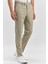 Bej Kendinden Desenli Bez Ayağı Slim Fit Classic Pantolon 1003240165 4