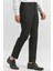 Siyah Kendinden Desenli Bez Ayağı Slim Fit Classic Pantolon 1003240165 2