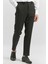 Siyah Kendinden Desenli Bez Ayağı Slim Fit Classic Pantolon 1003240165 1