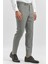 Füme Kendinden Desenli Bez Ayağı Slim Fit Classic Pantolon 1003240165 2
