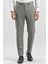 Füme Kendinden Desenli Bez Ayağı Slim Fit Classic Pantolon 1003240165 1