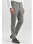 Füme Kendinden Desenli Bez Ayağı Slim Fit Classic Pantolon 1003240165 3