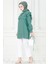 Pelerinli Incili Tunik-Mint Yeşili 3