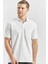 Beyaz Kısa Kol Düz Suprem Polo Yaka Classic Comfort Fit Tişört 1011240192 2