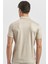 Bej Desenli Merserize Düğmeli Yaka Pamuklu Casual Slim Fit Dar Kesim Tişört 1011240163 5