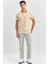 Hardal Baskılı Pike Polo Yaka Garnili %100 Pamuk Casual Slim Fit Dar Kesim Tişört 1011240157 2