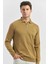 Bal Uzun Kollu Örme Polo Yaka Slim Fit Dar Kesim Triko 1012245150 1