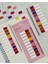 10 Yarım Renkli Cetvelli Romantic Şeffaf Pet İndeks / Index Sticker / Sticky Note / Post-it 1