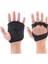 Siyah Stil L Boyutu Halter Spor Eldivenleri El Palm Koruyucu Nefes Yarım Parmak Eldiven Çapraz Eğitim Bisiklet Dambıl Sapları Pedleri (Yurt Dışından) 1