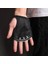 Siyah Stil L Boyutu Halter Spor Eldivenleri El Palm Koruyucu Nefes Yarım Parmak Eldiven Çapraz Eğitim Bisiklet Dambıl Sapları Pedleri (Yurt Dışından) 3