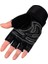 Siyah Stil 1 Çift Ağırlık Kaldırma Eğitim Eldivenleri Yarım Parmak Eldiven Fitness Spor Vücut Geliştirme Jimnastik Sapları Spor Salonu Avuç Içi Koruyucu Eldiven (Yurt Dışından) 4