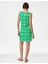 Regular Fit Mini Keten Elbise 3