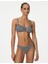 Çizgili Bandeau Bikini Üstü 1
