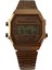 Retro Model Alarm/kronometre Dijital Pembe Renk Kadın Kararmaz Paslanmaz Metal Kol Saati 1