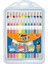 Kids 8877011-VE Kreativset 12 Kurşun, 12 Filzstiften ve 12 Wachsmalkreiden, Box Her Biri 36 Adet 1