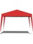 Gazebo Çardak Bahçe Kamelyası Gölgelik 300 x 300 cm Tente Kırmızı 1