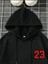 Los Angeles Baskılı Kapşonlu Siyah Sweatshirt 3