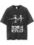 Yıkamalı Anime Cowboy Bebop Baskılı Oversize Vintage T-Shirt 1