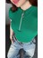 Zip Detay Fitilli Crop Bluz 2